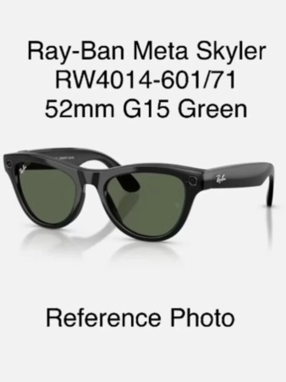 REPLACMENT LENSES FOR RAY-BAN META SKYLER G15 GREEN 52MM NEW